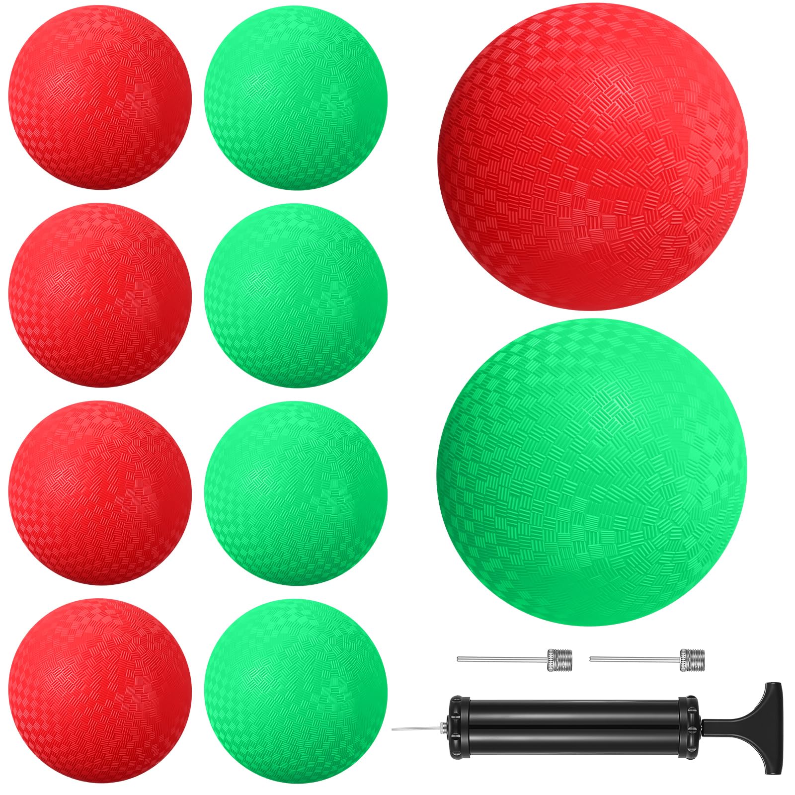 Palline gonfiabili per parco giochi Kickball con pompa a mano Pallamano rimbalzanti in gomma per esterni Palestra Campi Picnic
