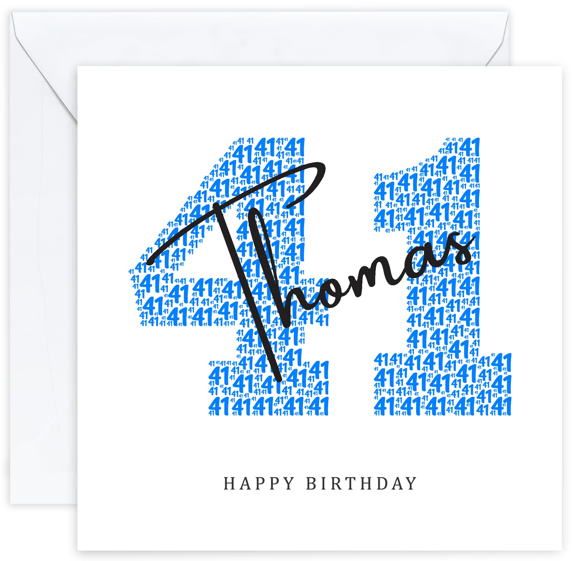 Personalised 41st Birthday Card - Forty First Birthday Card for Forty One 41 Year Old Men Son Grandson Nephew Brother Him (Age 41) โ image 1