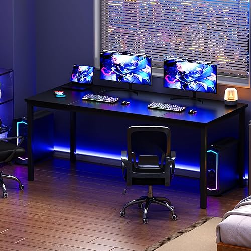 Miniatura 10 de Need Escritorio grande para computadora de 70.8 x 23.6 pulgadas, mesa de conferencias, escritorio de oficina grande, estación de trabajo para