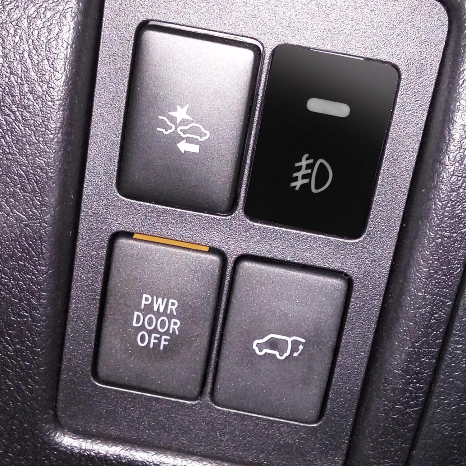 Car Fog Light Push Button Switch with Wiring Harness Waterproof for Compatible Automotive Fog Lights Replacement Interior Switch