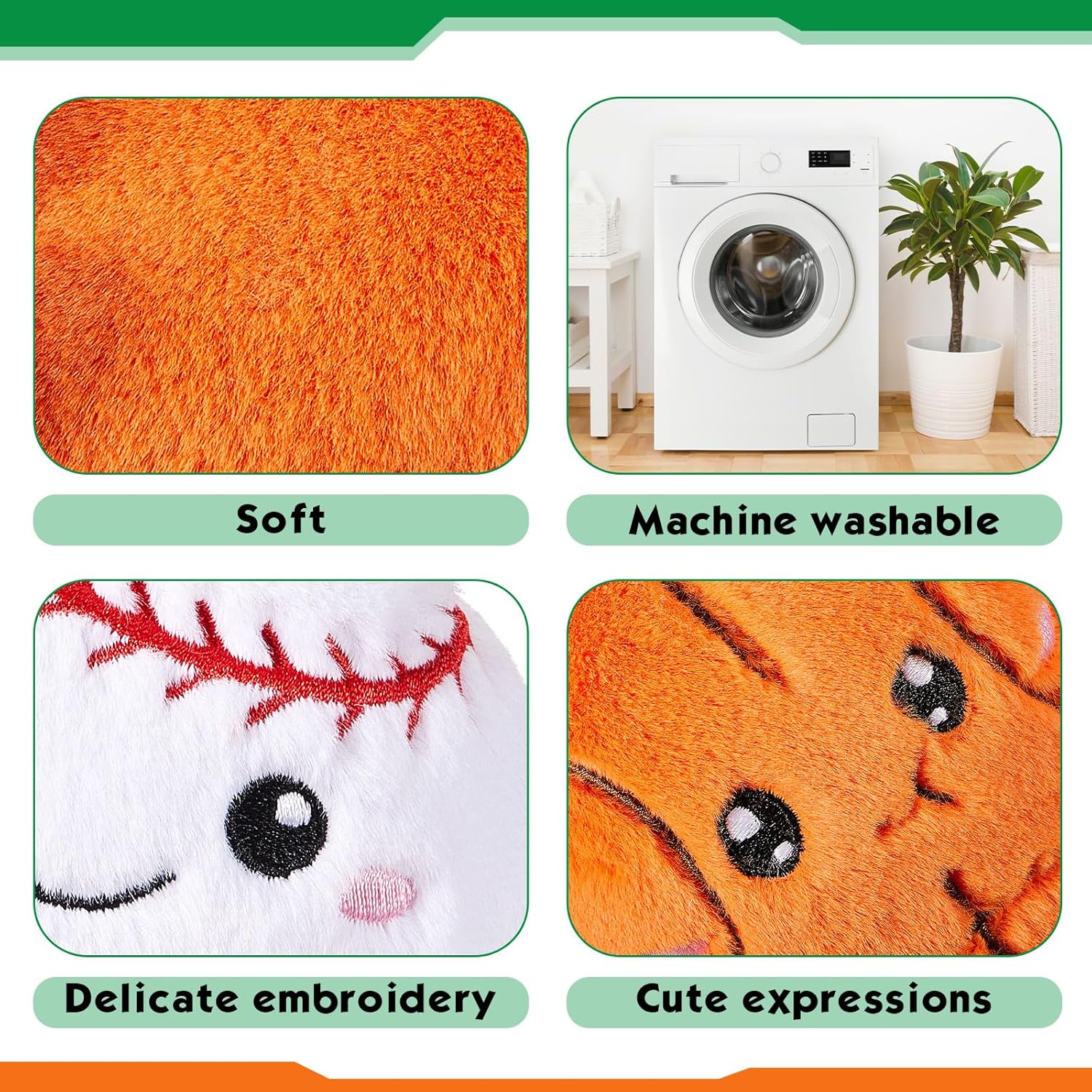 4 Pcs Plush Sports Toy Set - 4in Pocket Sized Stuffed Basketball, Football, Soccer, Baseball, Mini Fluffy Sport Balls for Room Decor, Birthday Gift & Sports Party Favors