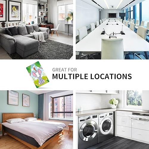 Miniatura 7 de Lindo elefante decorativo de 1 banda para interruptor de luz de palanca individual, placa frontal eléctrica de animales de dibujos animados de