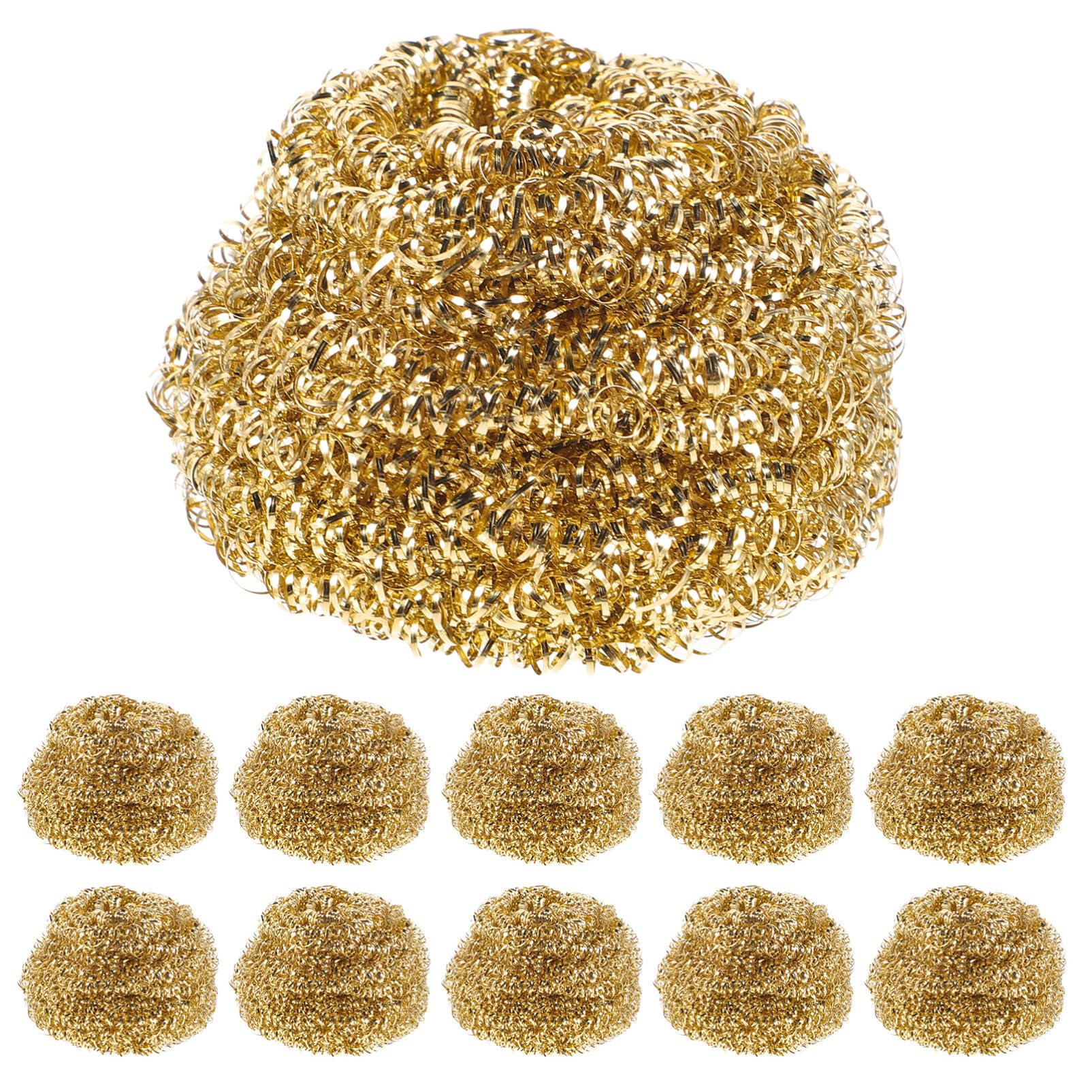 10pcs Cleaning Ball Tip Cleaner Brass Tip Cleaner Soldering Tip Iron Cleaning Cleaner for Irons Soldering Tip Ball Soldering Tip Iron Cleaner