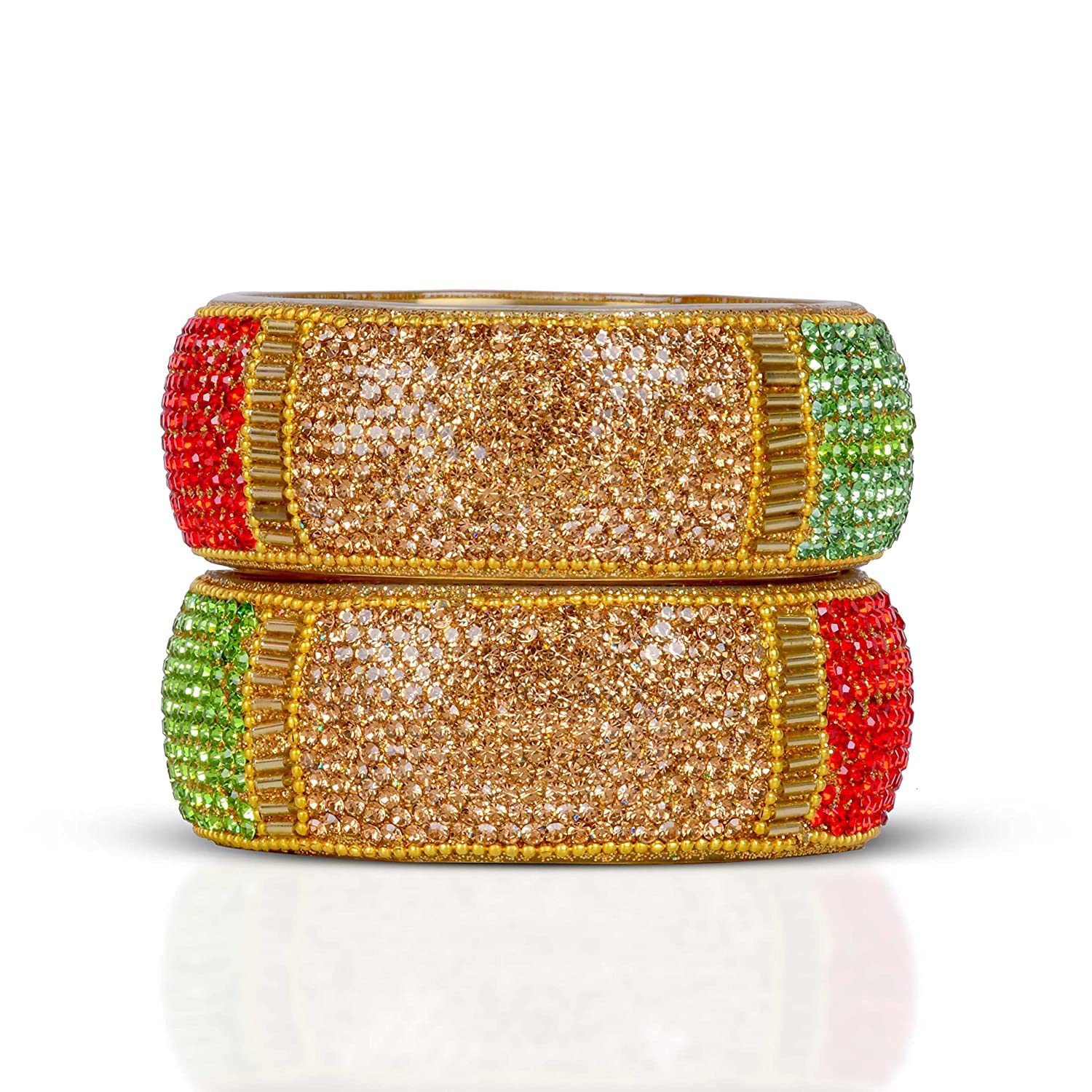 See full amazon price history chart for BIANKA Glass kada Banles Zircon Gemstone Gold Plated set of 2 for Women and Girls (Green, 2.80) BIANKA Glass kada Banles Zircon Gemstone Gold Plated set of 2 for Women and Girls (Green, 2.80) (B09GS6982J) Amazon Price History, Amazon Price Tracker