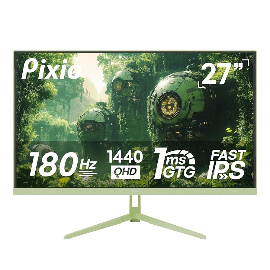 PIXIO ゲーミングモニター PX278 ミント2560×1440 180Hz Amazon.com: Pixio PX278 Wave Mint Green 27 inch 180Hz