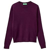 United Colors of Benetton Maglia G/C M/L 1002d1k01 Donna, Prugna 20R
