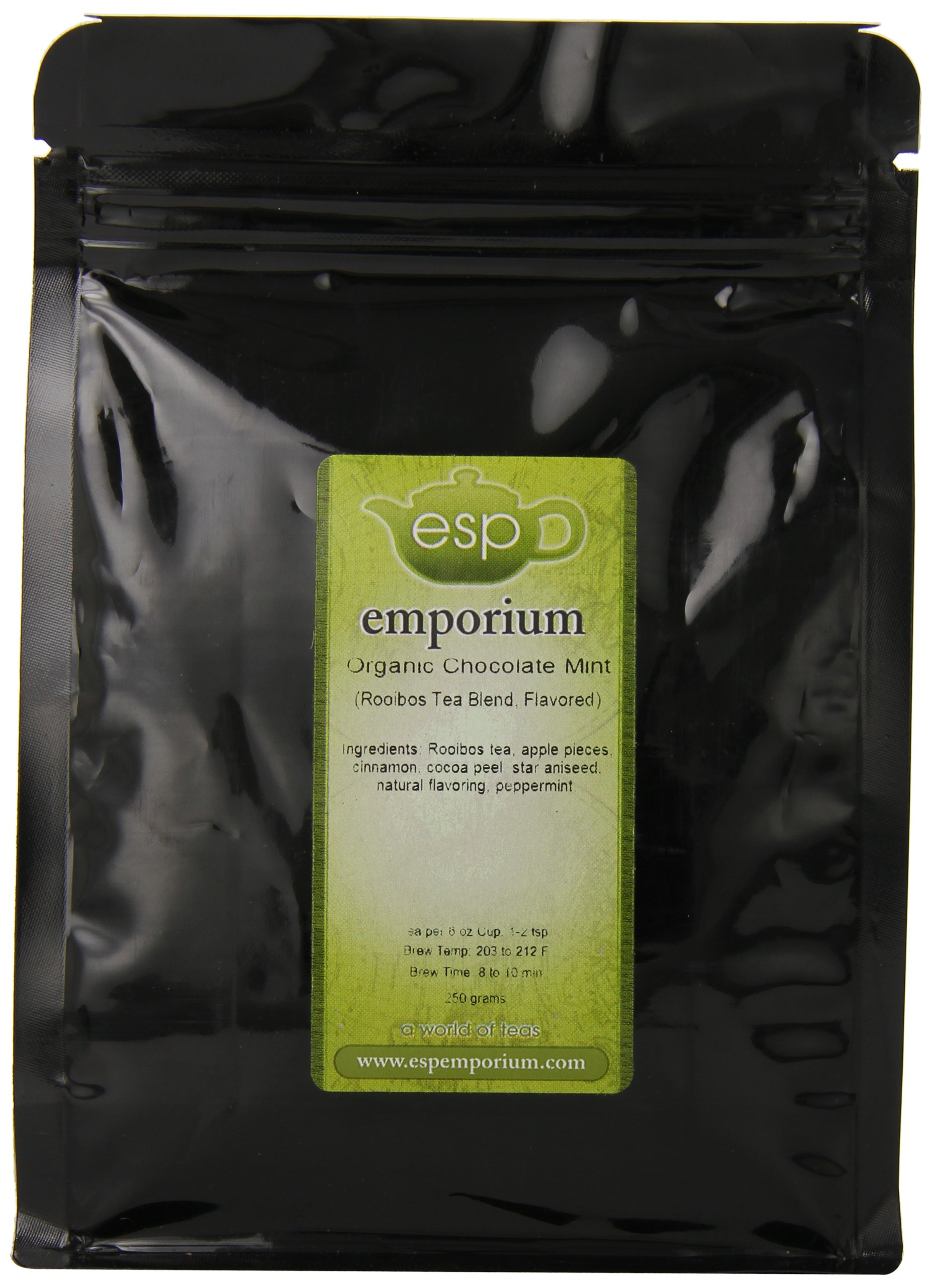 ESP Emporium Rooibos Tea Blend, Organic Chocolate/Mint, 8.82 Ounce