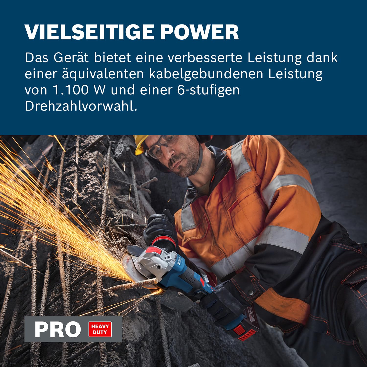 Bosch PRO 18V System Akku-Winkelschleifer GWX18V-11PS (inkl. L-BOXX)
