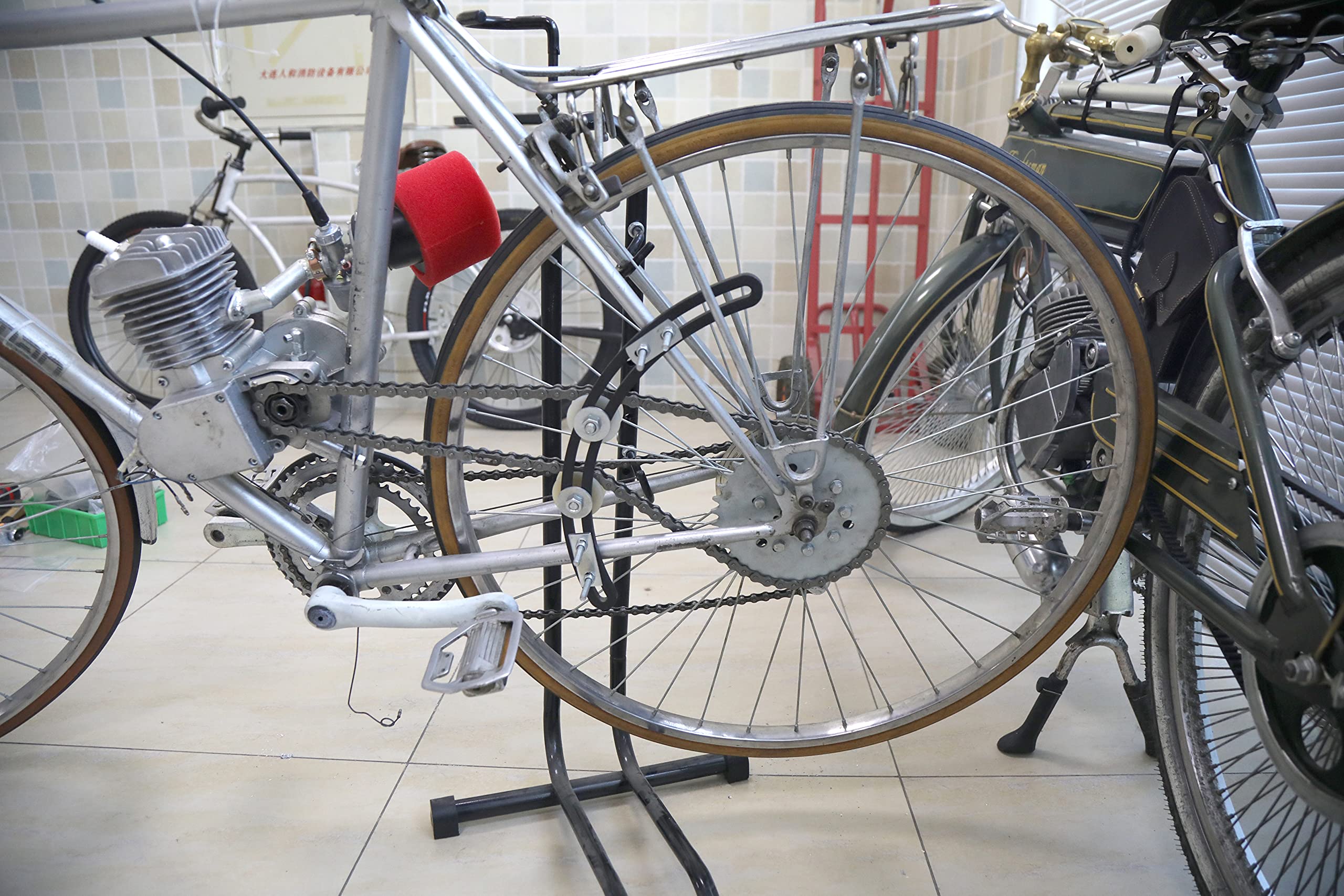 sthus Arch Idler Pulley Chain Tensioner For 2Stroke 80CC Gas Motorized