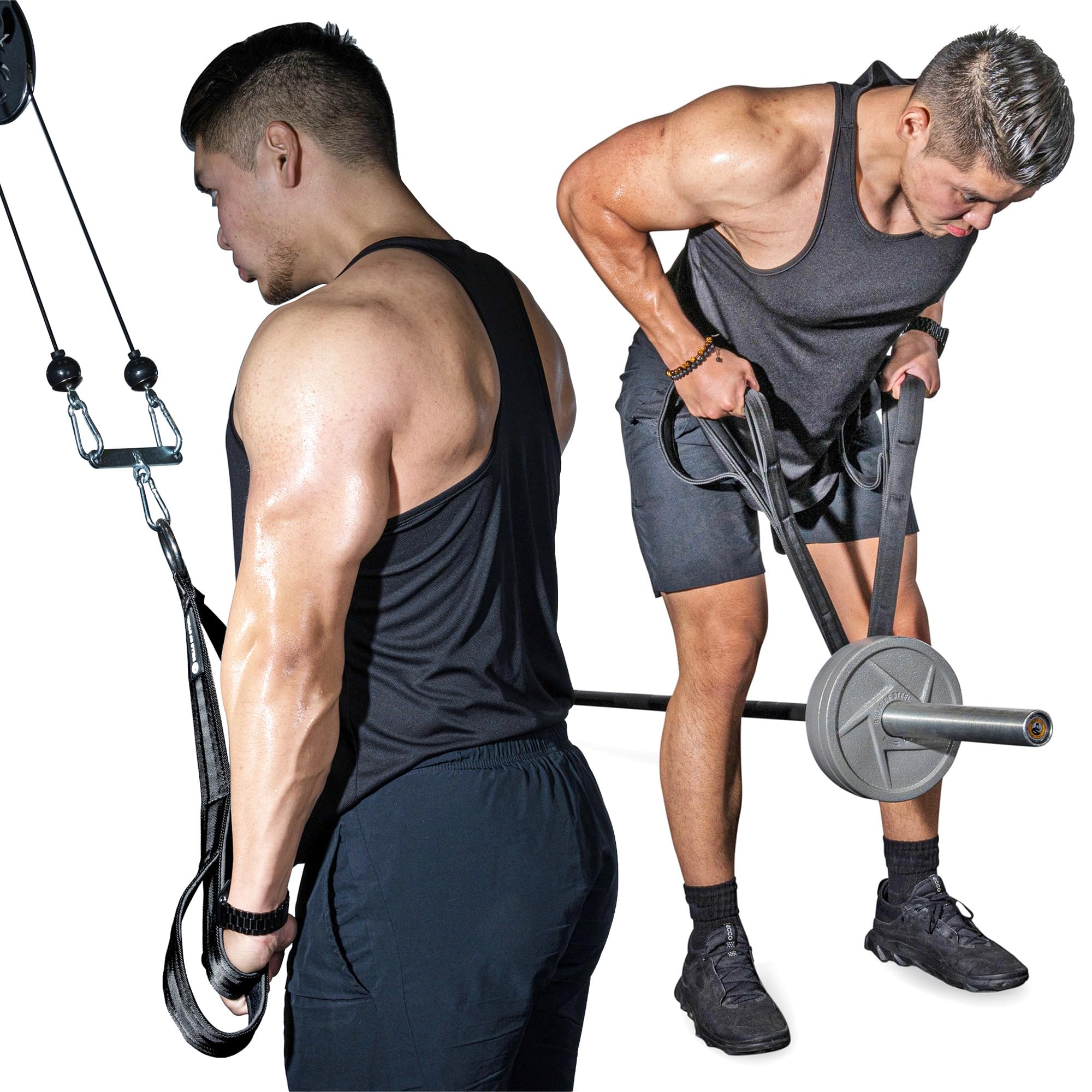 マルチプルラージドロップ　ブレスレット&ネックレス　セット売り Amazon.com: Tricep Rope Bells of Steel - RocIT Pull Down Cable