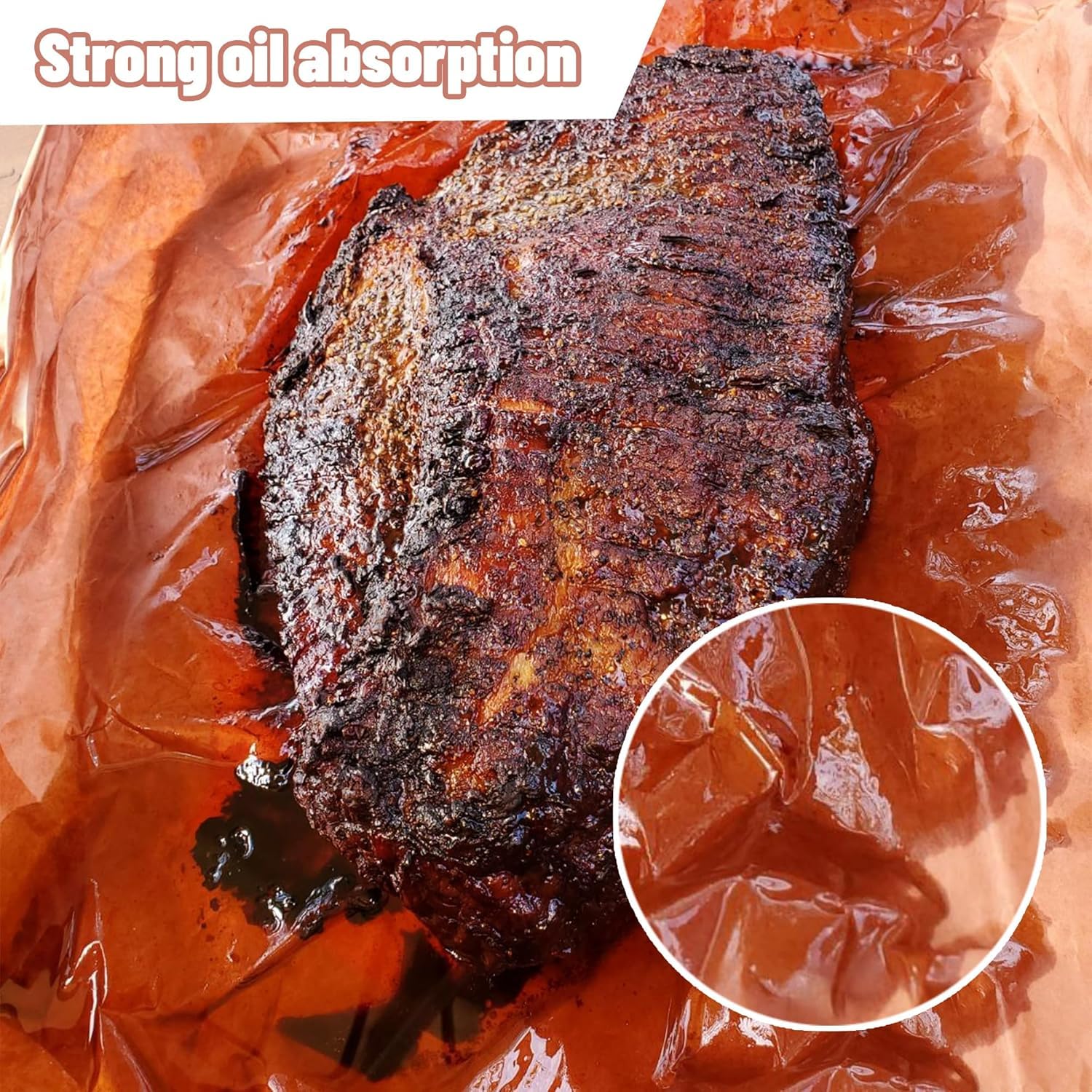 Butcher Paper, Pink Metzgerpapier BBQ, 60 cm x 30 m, Kraft Rolle Metzger Papier Butcher Paper for Smoking Meat Grillpapier für Grill, Smoker, Fisch, Fleisch