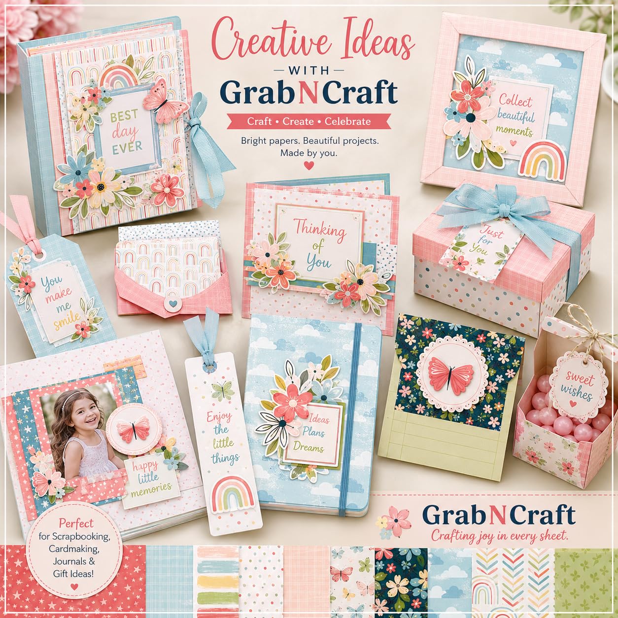 Scrapbook Paper Pack - 21 Sheets, 6x6 Inch -3 Scrapbook Paper Pack - 21 Sheets, 6x6 Inch -3