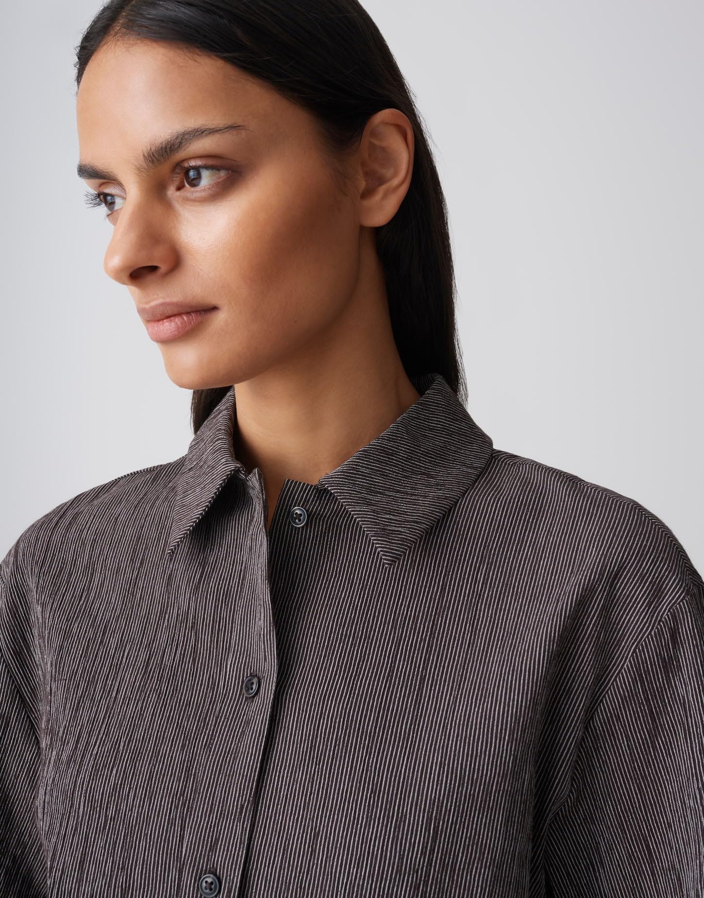 OPUS Damen Kurzarmbluse | Boxy Streifenbluse mit Crinkle Effekt Regular Fit