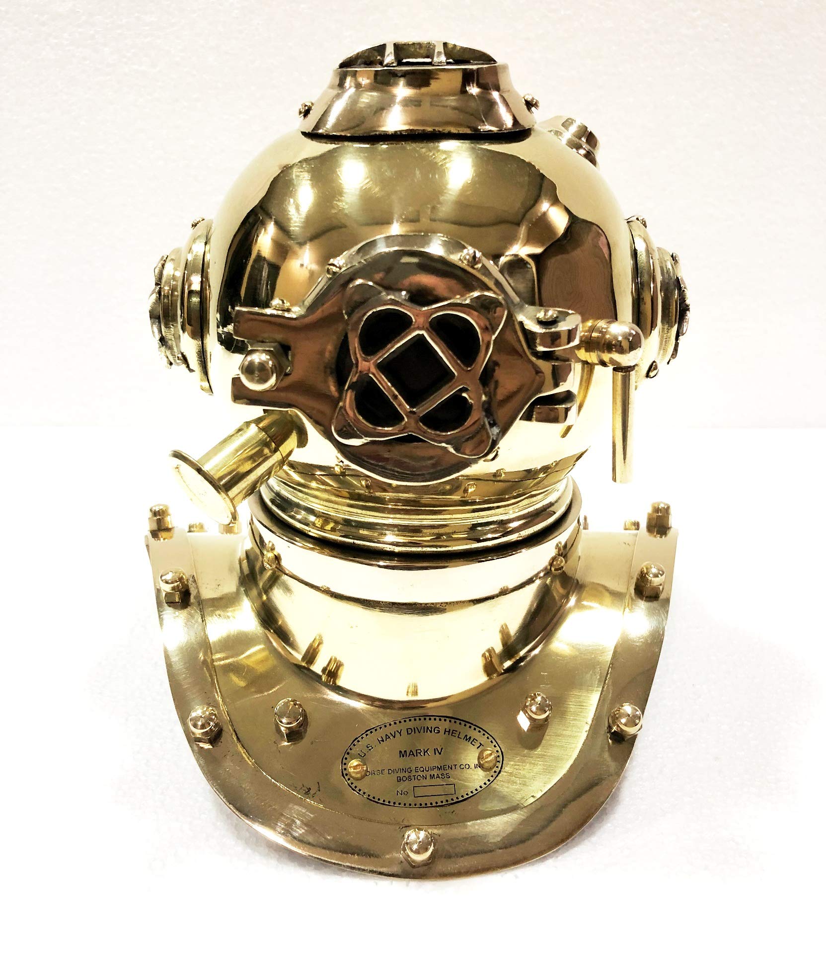 Casque de plongée Vintage en Laiton Brillant pour décoration de Maison