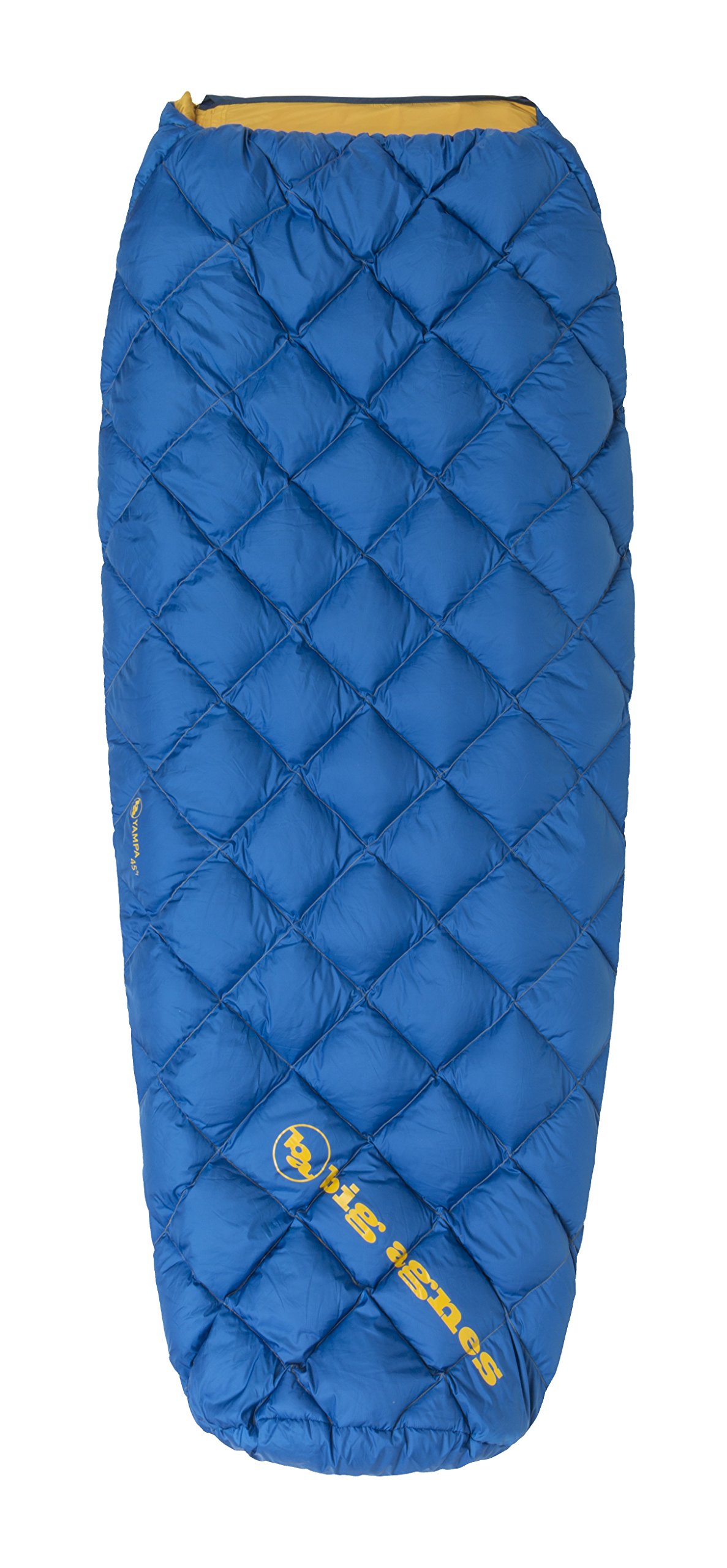 Big Agnes Yampa 45 Down Sleeping Bag, Blue, Long Length, Right Zipper