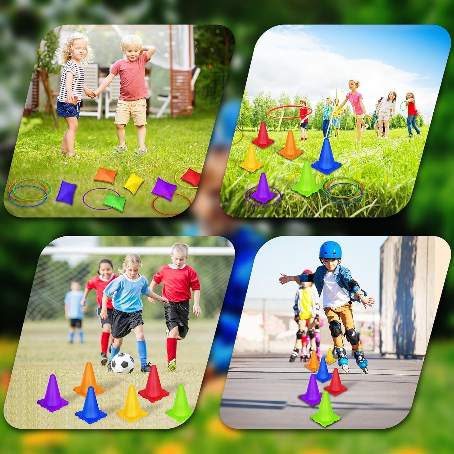 Giochi da Esterno per Bambini,3 in 1 Set da Gioco del Lancio dell'anello,Anello Toss Giocattoli Set,Giochi di Lancio per Bambini, Adulti, Giochi di Lancio ad Anelli per Il Compleanno