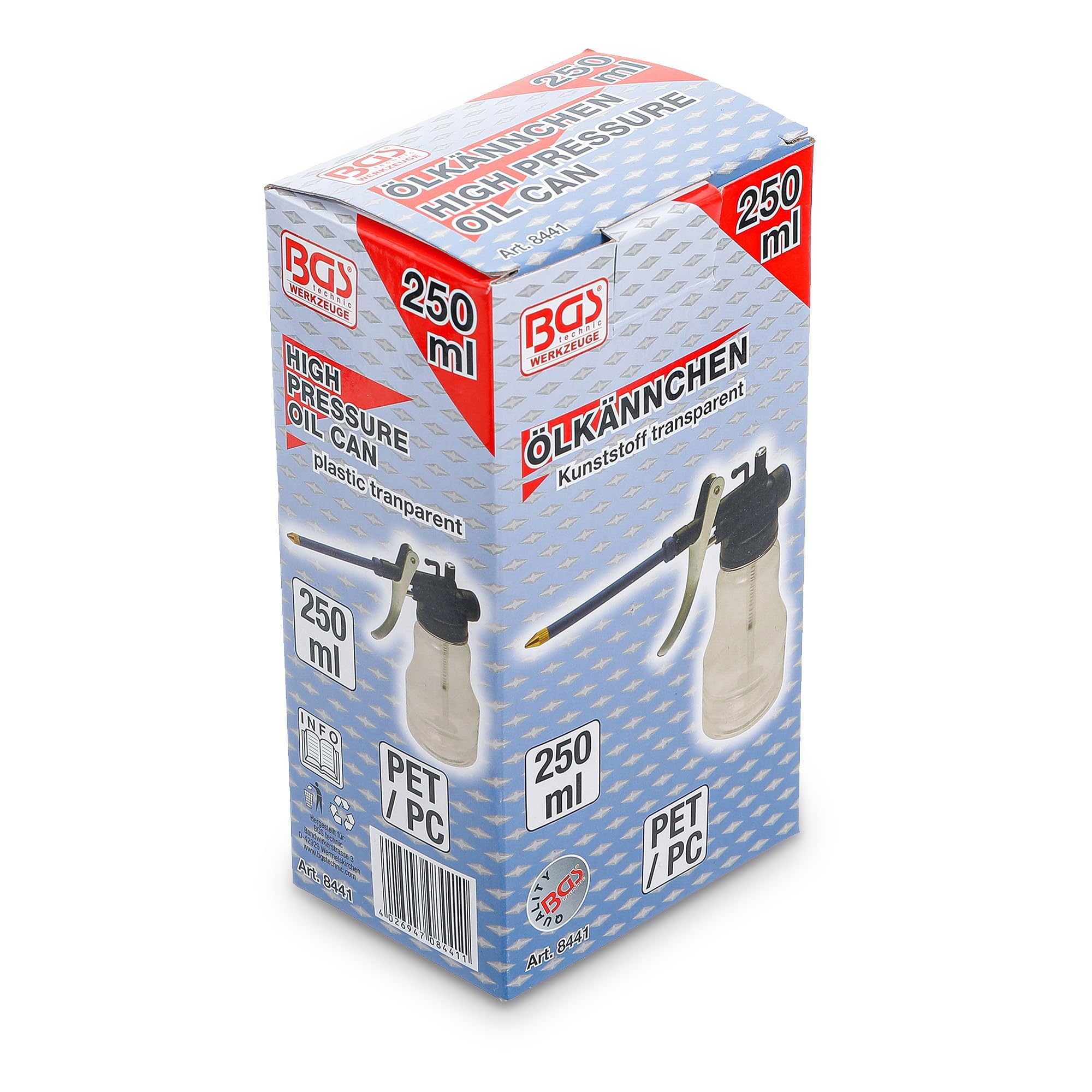 BGS 8441 | Plastikowy pojemnik na olej | 250 ml
