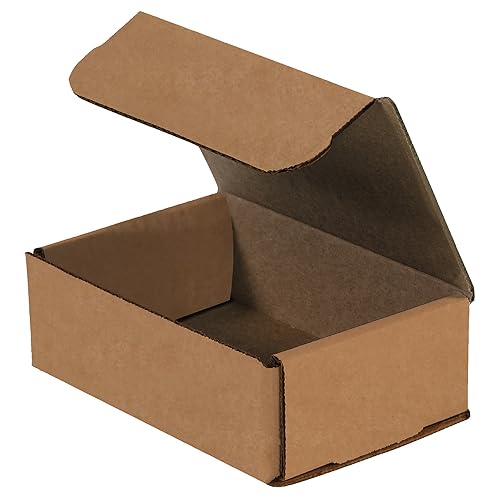 BOX USA Cajas de envío pequeñas de 6 pulgadas de largo x 4 pulgadas de ancho x 2 pulgadas de alto, paquete de 50 cajas de cartón corrugado para