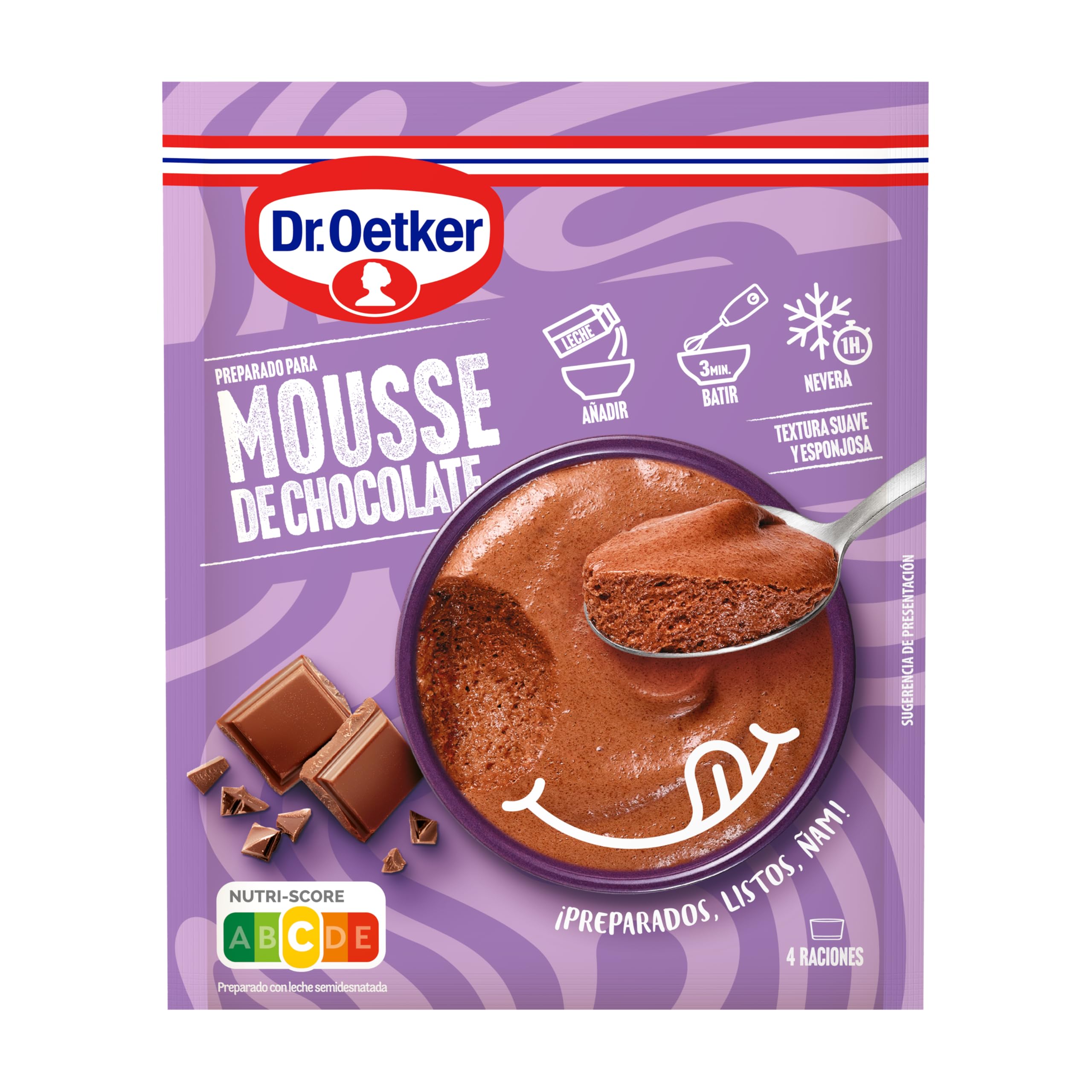DR. OETKER Mousse de Chocolate, Preparado para Mousse 73g