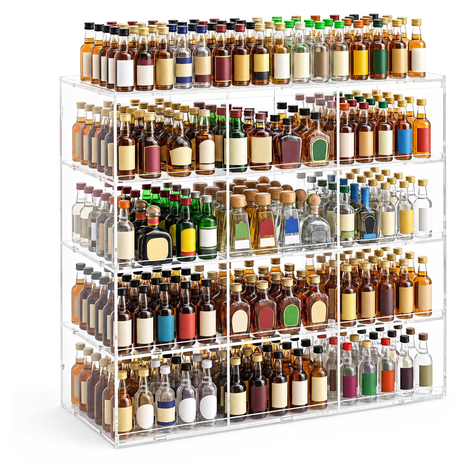 Photo 1 of Cinnvoice Mini Liquor Display Case, 23.6"W x 24.4"H x 12"D, Clear Acrylic