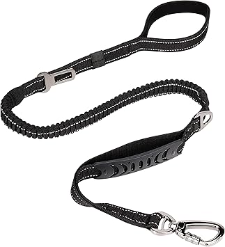 Amazon Amazonブランド Umi ウミ 犬用リード 中型 大型犬用リード バンジーロープ 耐久性 伸縮性 弾力性 負担軽減 3m反射材料 亜鉛合金カラビナを使用 車バックル付き Umi ウミ ペット用品 通販