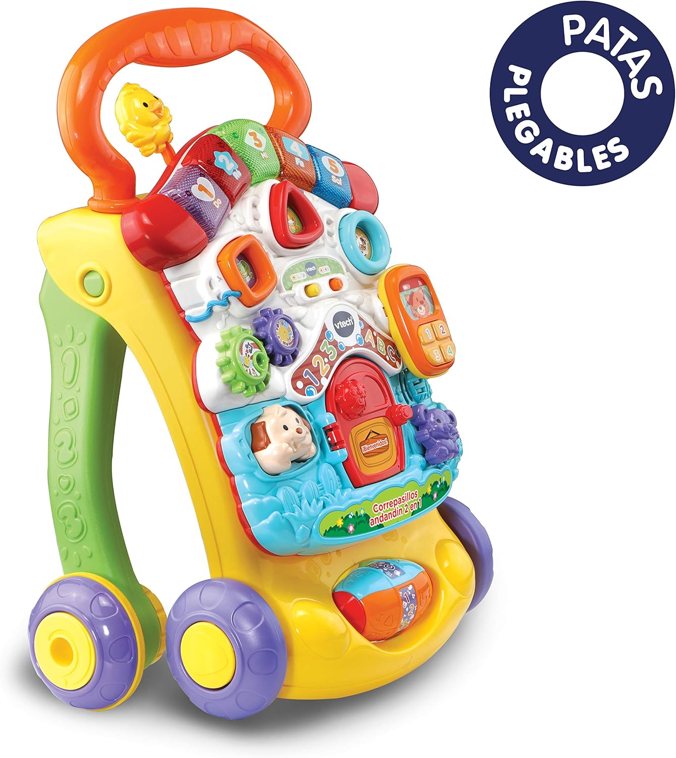 Vtech Correpasilos Andandin 2 En 1 Design Ameliore Deambulateur Bebe Interactif Pliable Couleurs 3480 Version Espagnole Amazon Fr Jeux Et Jouets