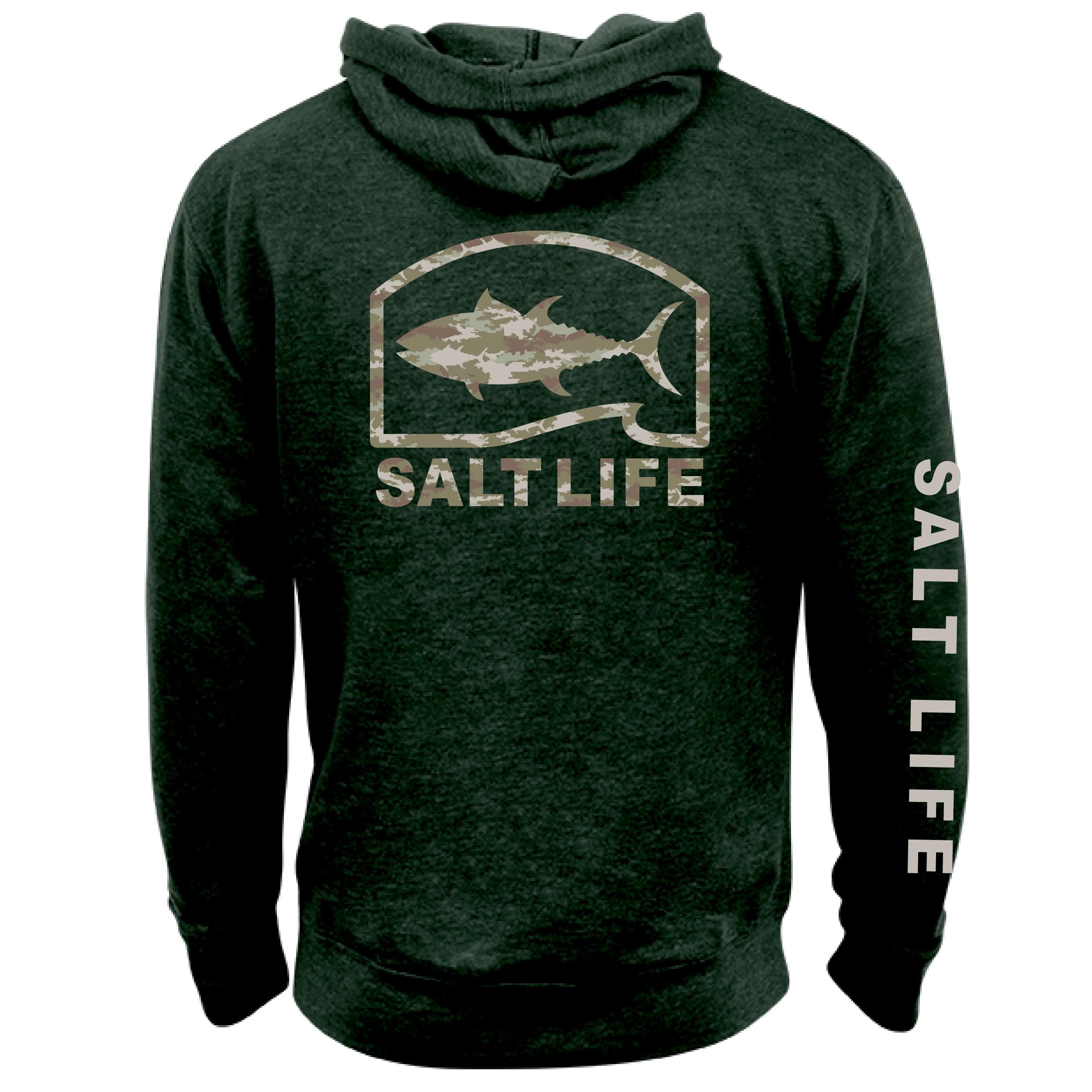 SALT LIFEmens Pro Salt Camo Classic Fit Hoodie Hoodie
