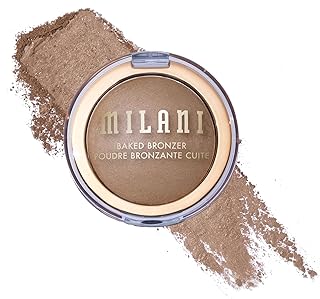 Milani Baked Bronzer - Long-Lasting Powder for Natural Sun-Kissed Glow- Lightweight, Buildable & Streak-Free Makeup with Radiant Finish- Talc-Free, Vegan & Cruelty-Free, Made in Italy, Tuscan Tan