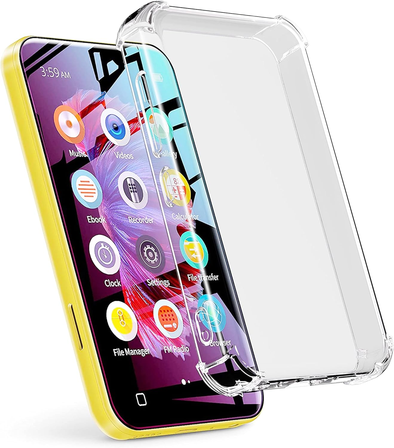 WiFi Mp3 Player with Bluetooth, TIMMKOO 4.0" Full Touch