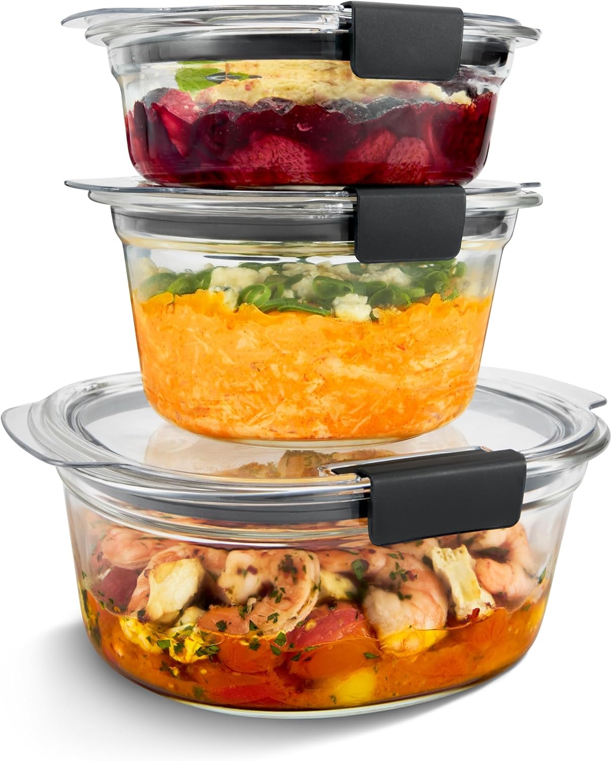 Rubbermaid Brilliance Glass Containers