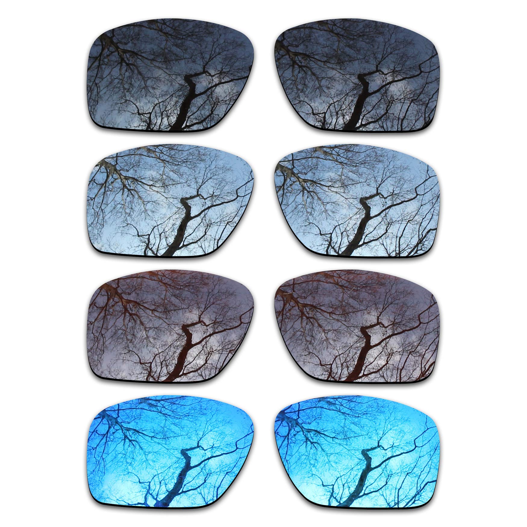 ToughAsNails Set of 4 Polarized Replacement Lenses for Oakley Big Taco Pack-BSBI1