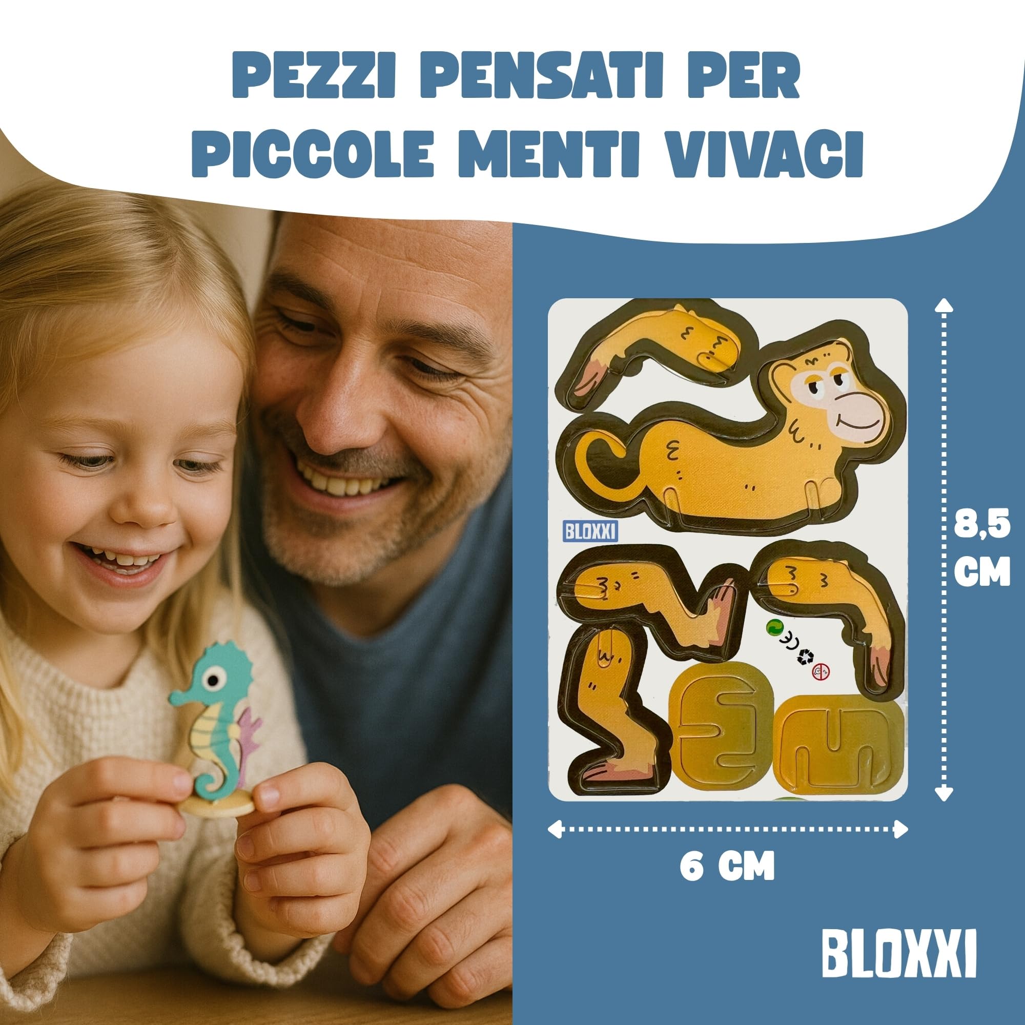 Puzzle 3D Set 25 – Regalini Festa Compleanno Bambini – Gadget Educativi Scuola Feste (Animali)