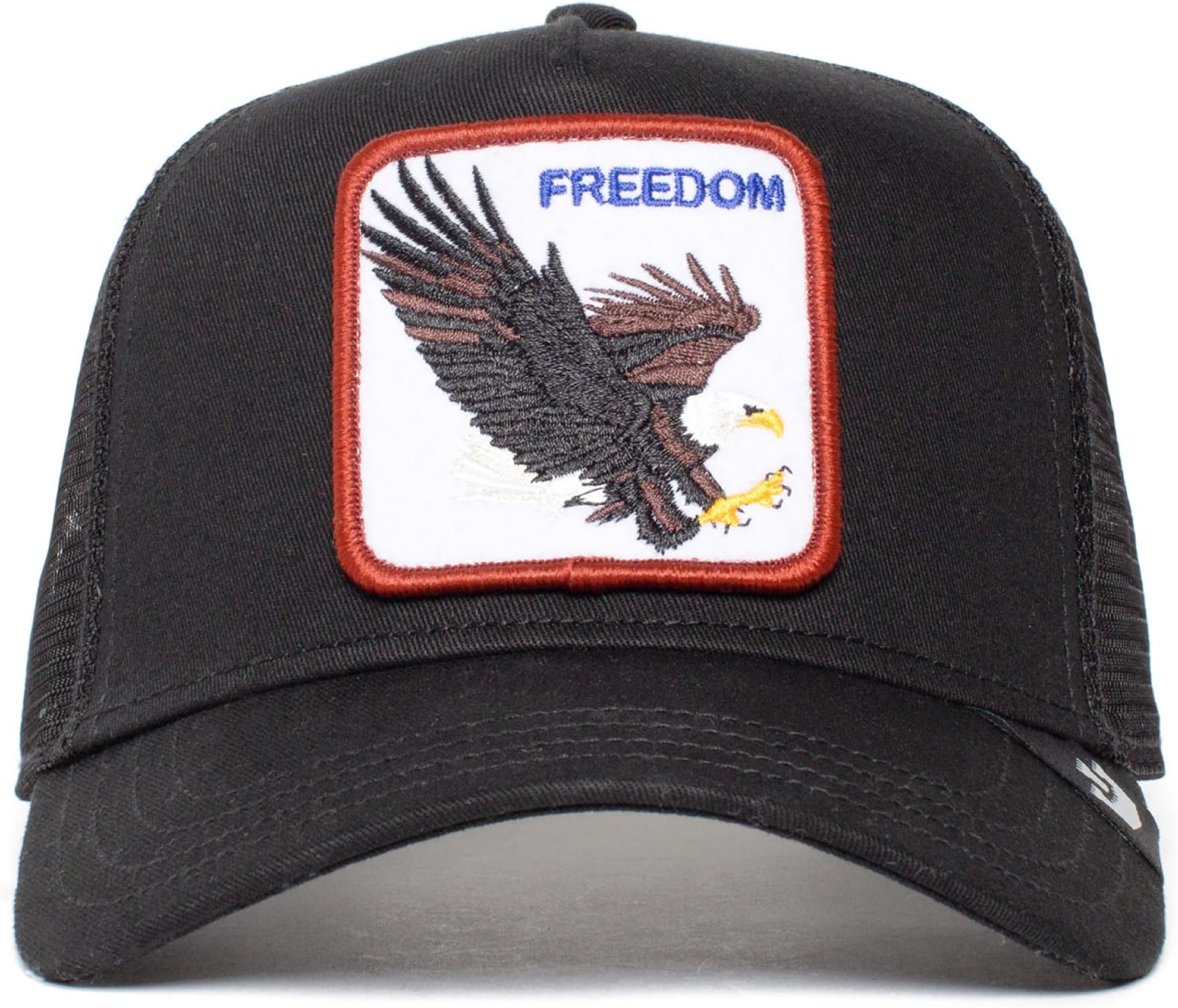 The Farm Original Core Unisex Adjustable Snapback Trucker Hat, Black (Freedom), One Size