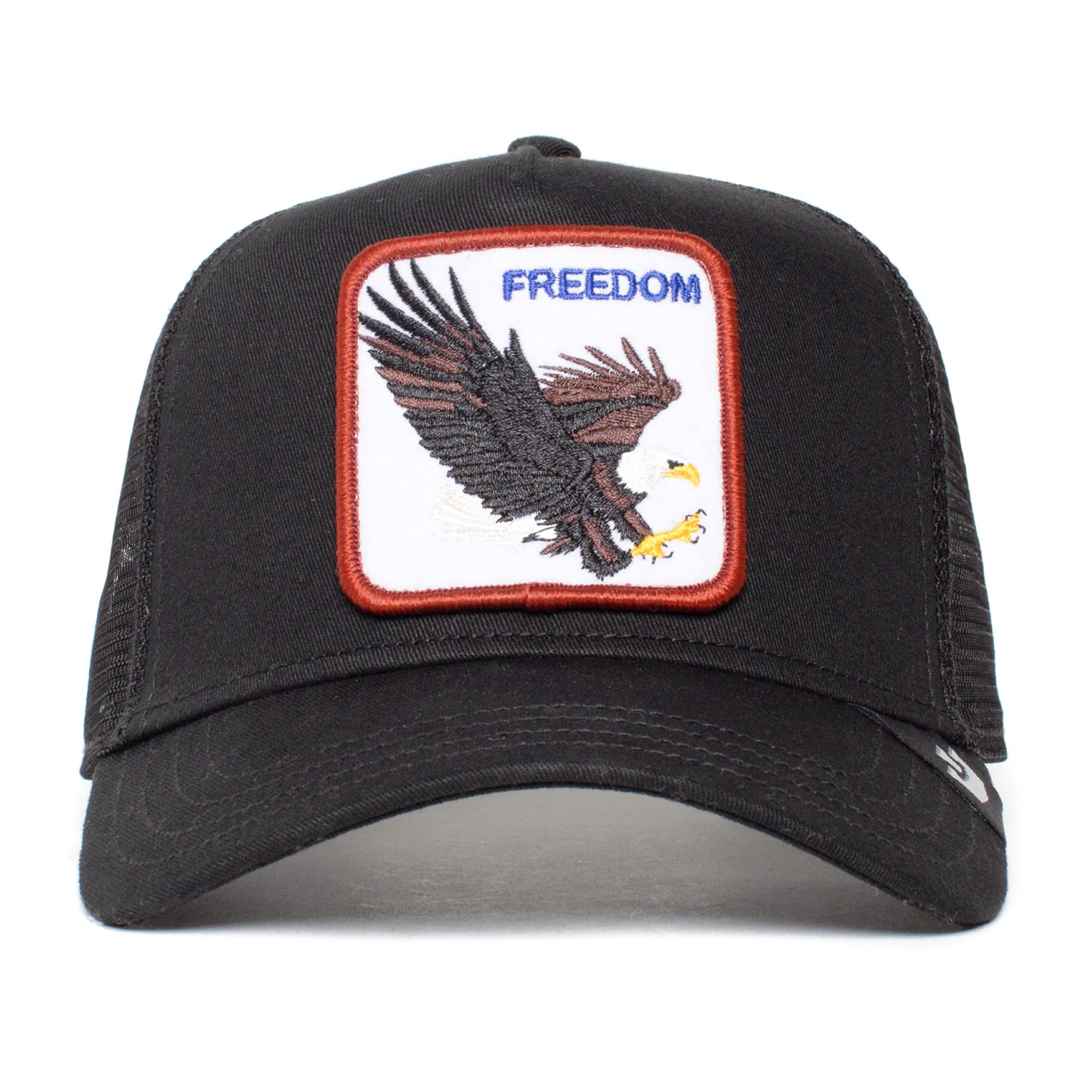 Goorin Bros. Men's Black The Farm Original Core Unisex Adjustable Snapback Trucker Hat, (Freedom), One Size