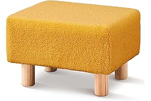 Radiant Yellow Ottoman: A Plush Haven for Comfort and Style