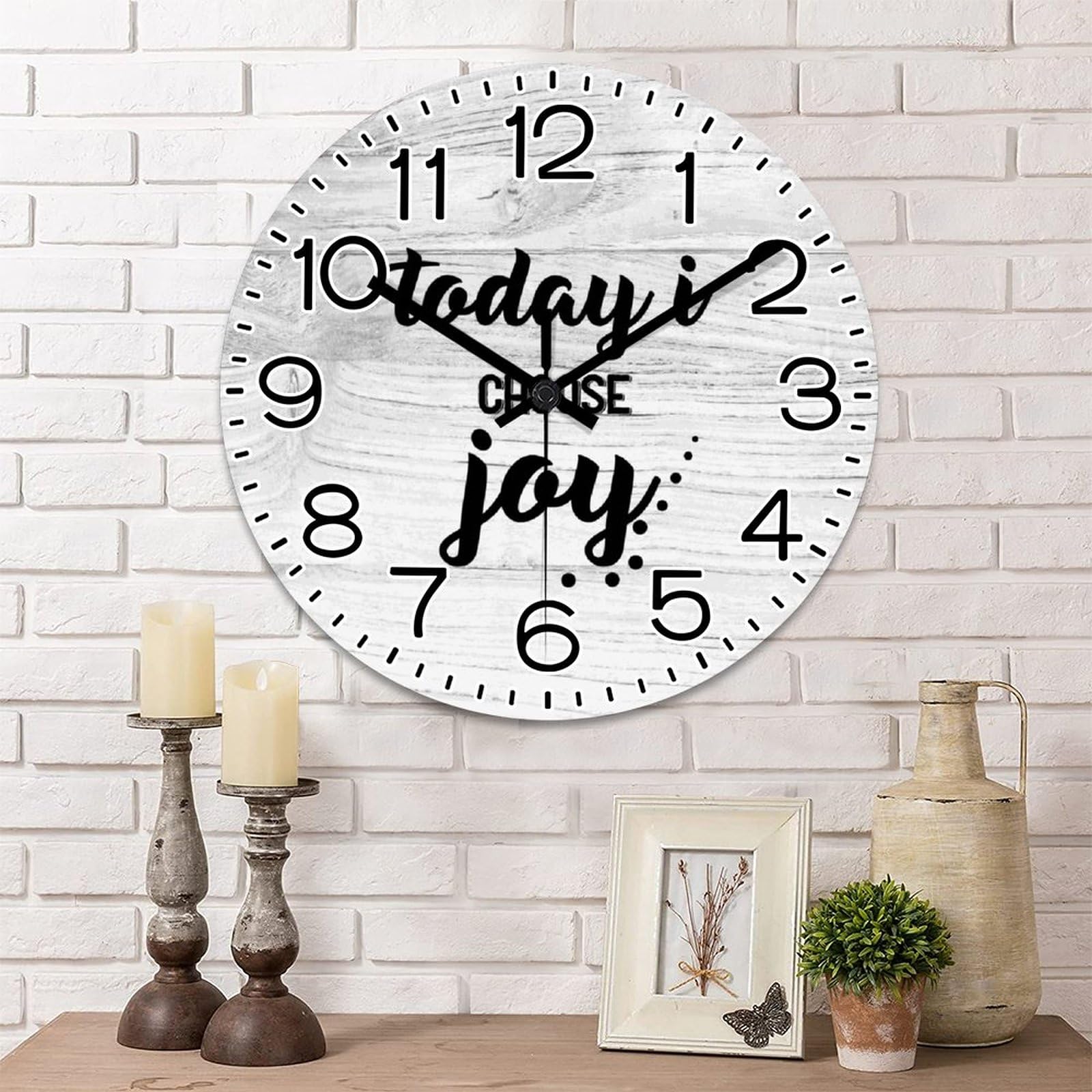 Horloges murales en bois décorative pour ferme bureau maison et crèche d'enfant