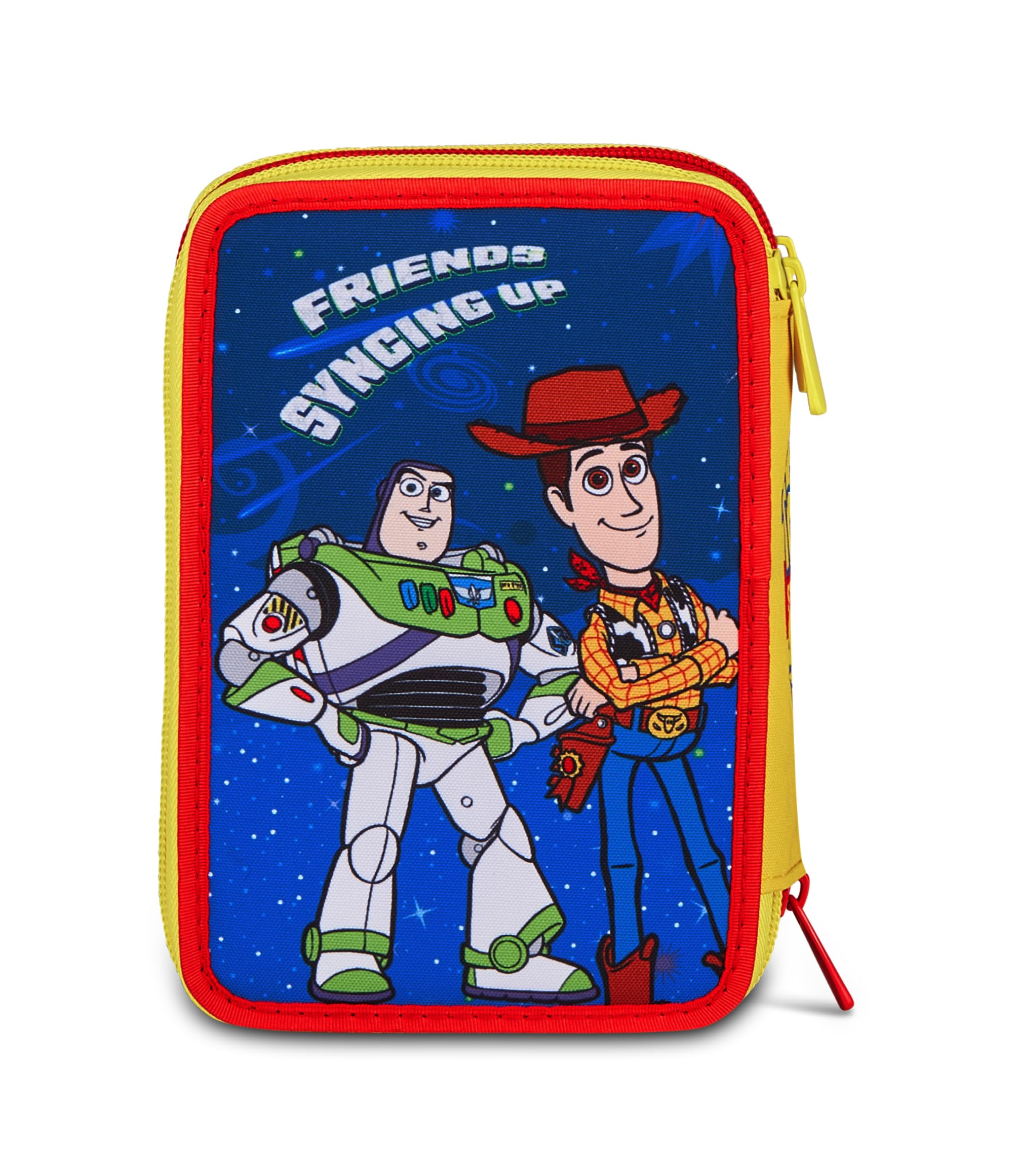 Seven Astuccio Toy Story 3 Zip, Triplo Scomparto, Completo di Matite, Pennarelli, Colori, Accessori Zaino, Elementari, Medie, Superiori, Blue Deep, Bambine e Ragazze, rosa