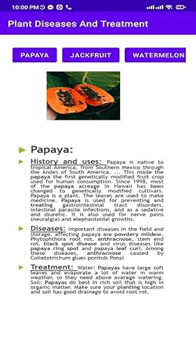 Plant Diseases And Treatment