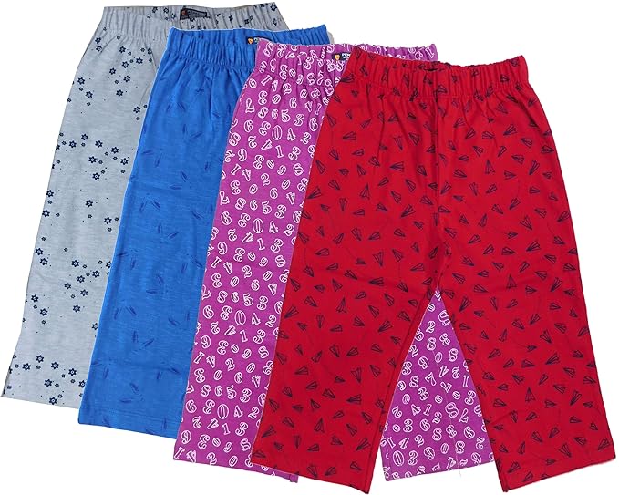 PP Jeans Girls Regular Fit Capri Pants Cotton Printed Capri