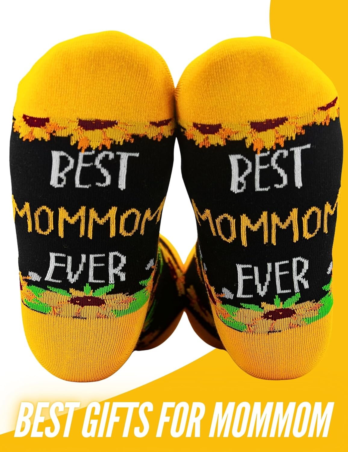 InnoBeta Mommom Gifts, Gifts for Mommom, One Size Crew Socks on Mother's Day, Christmas, Birthday - Image 2