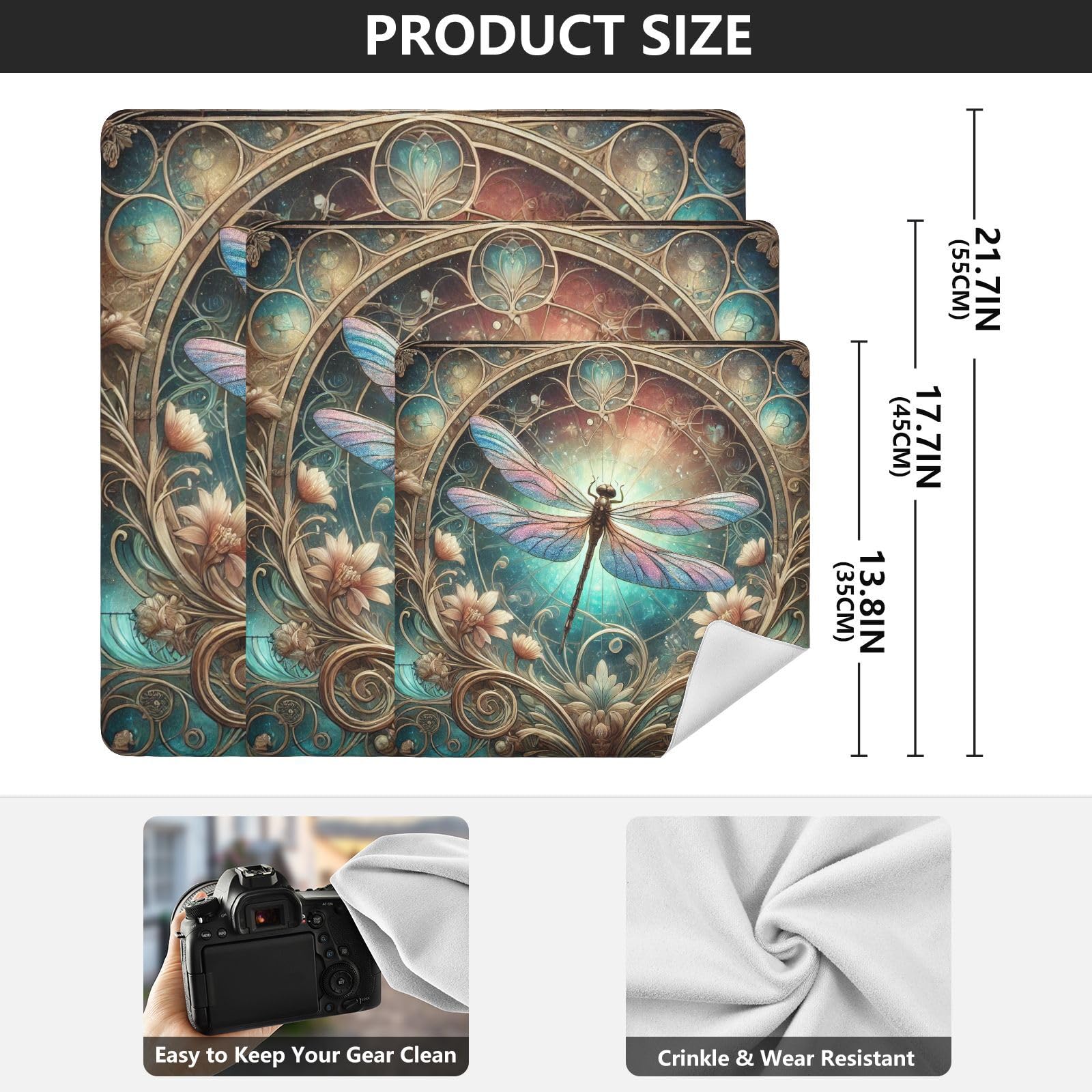 Joko Ivery Dragonfly Turquoise Self-adhesive Cloth 17.7