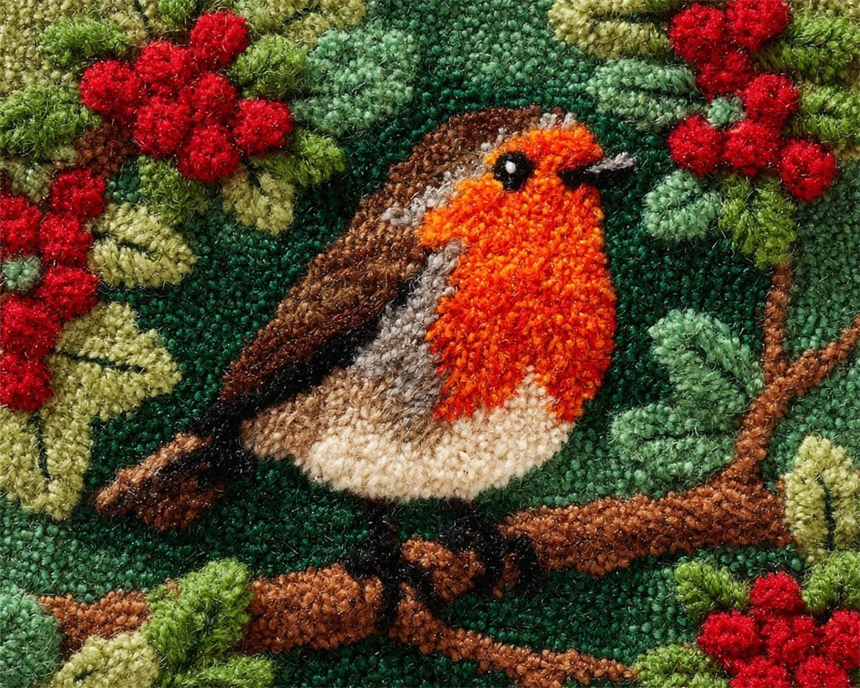 FWRTYCB Latch Hook Kits Rug Robin