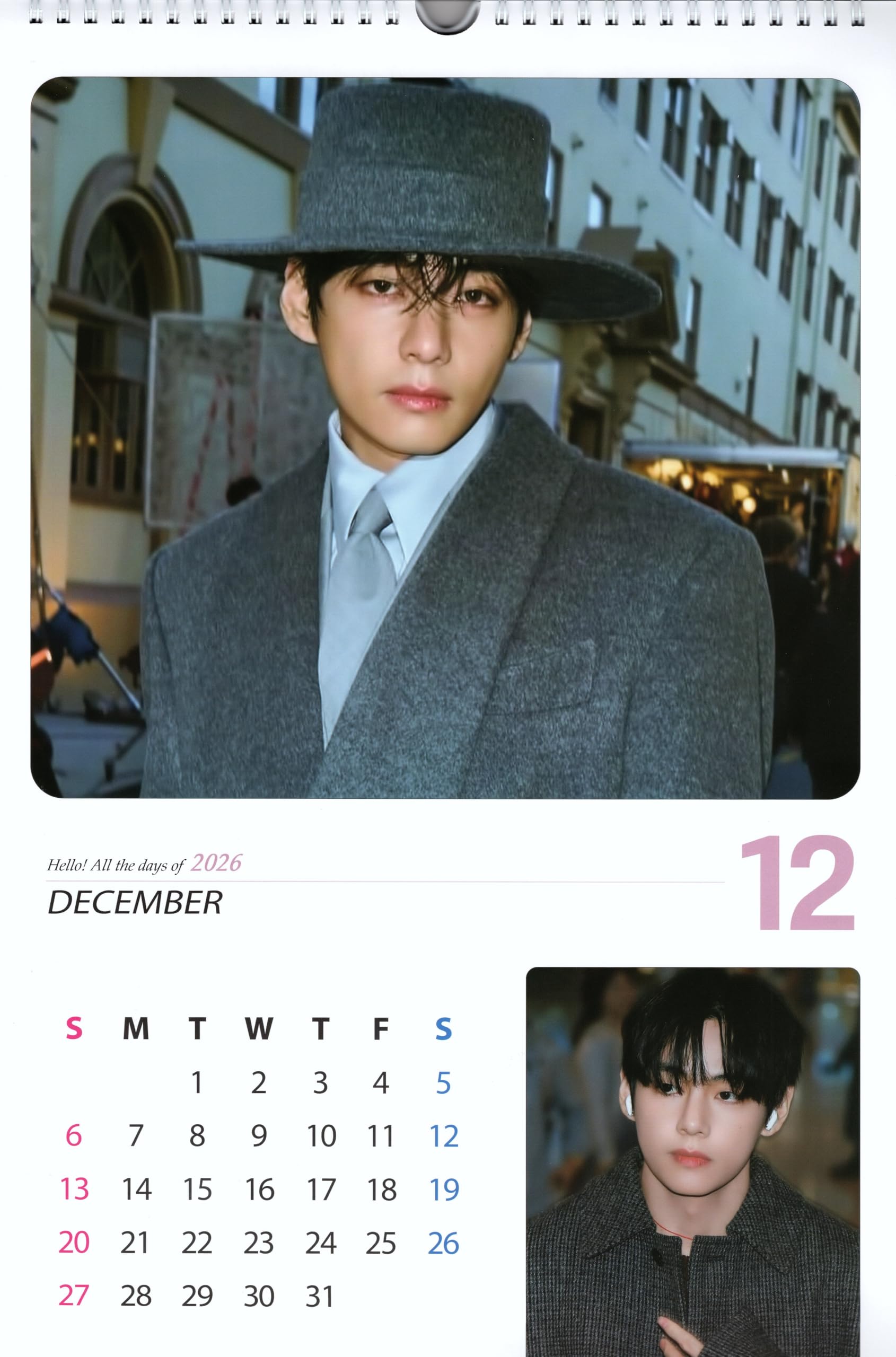 Amazon.co.jp: 防弾少年団 V テテ グッズ 大判 壁掛け カレンダー 2026