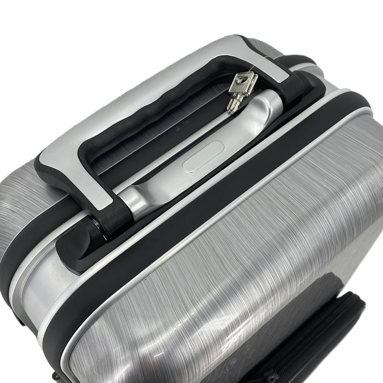 Funda de fibra de carbono para saxofón alto, ligera, impermeable, color plateado, a prueba de golpes, con cerradura de llave, asas dobles, correa de hombro acolchada gruesa y bolsillo