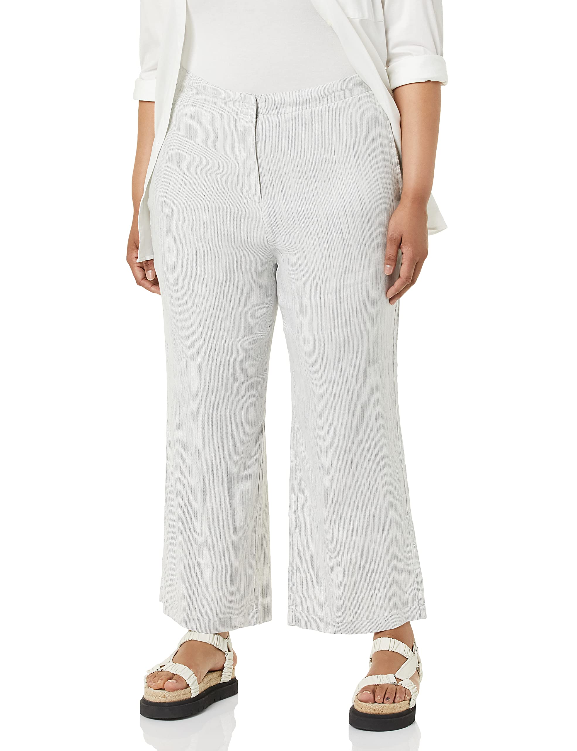 NIC ZOE Womens Plus Size Rolling Dunes Wide-Leg Pant