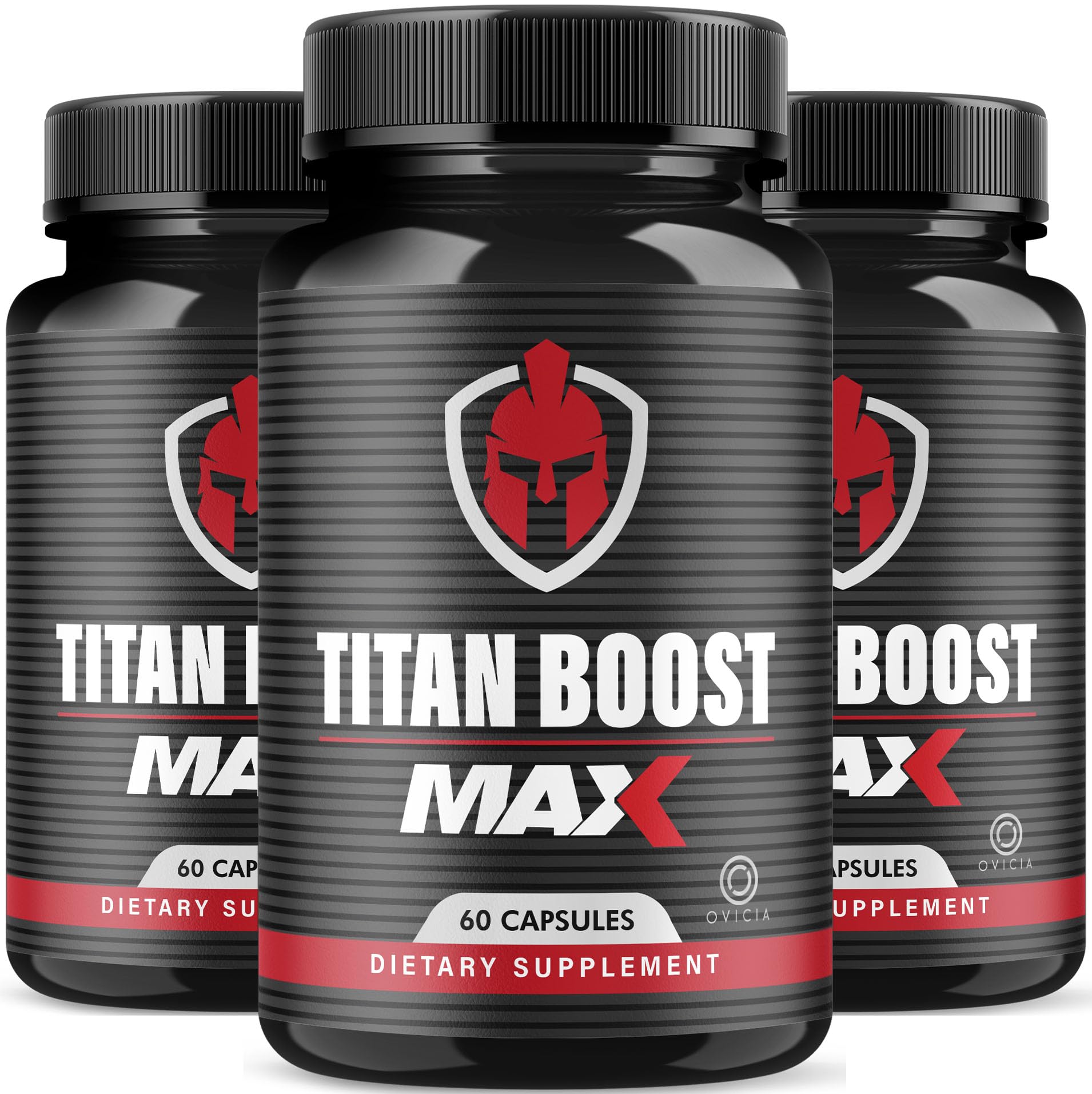 (3 Pack) Official Titan Boost Max, Original Advanced Formula, 180 Capsules for 90 Days.
