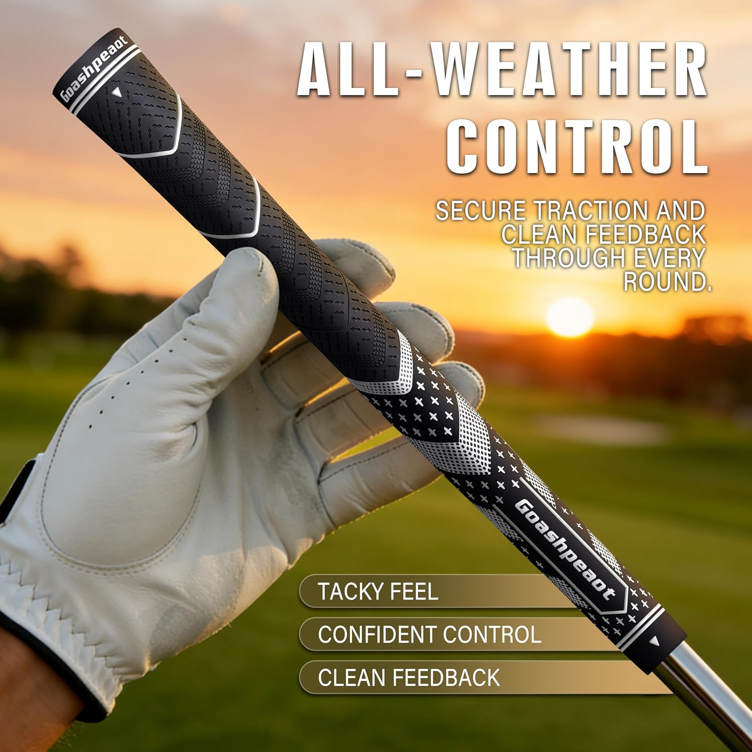 Premium All-Weather Golf Grips13-Pack with Putter Grip and Regripping Kit, Advanced Texture for Maximum Performance Control & Comfor Golf Club Grips