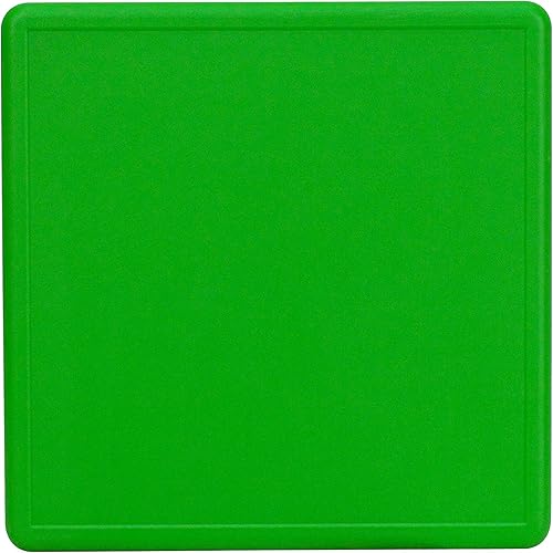 Miniatura 3 de Flash Furniture Wren - Mesa cuadrada de plástico verde de 24 pulgadas con altura ajustable