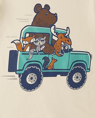 Miniatura 4 de The Children's Place Baby-Boys and Toddler Dino,Animals,Sharks Short Sleeve Graphic T-Shirts,3 Pack