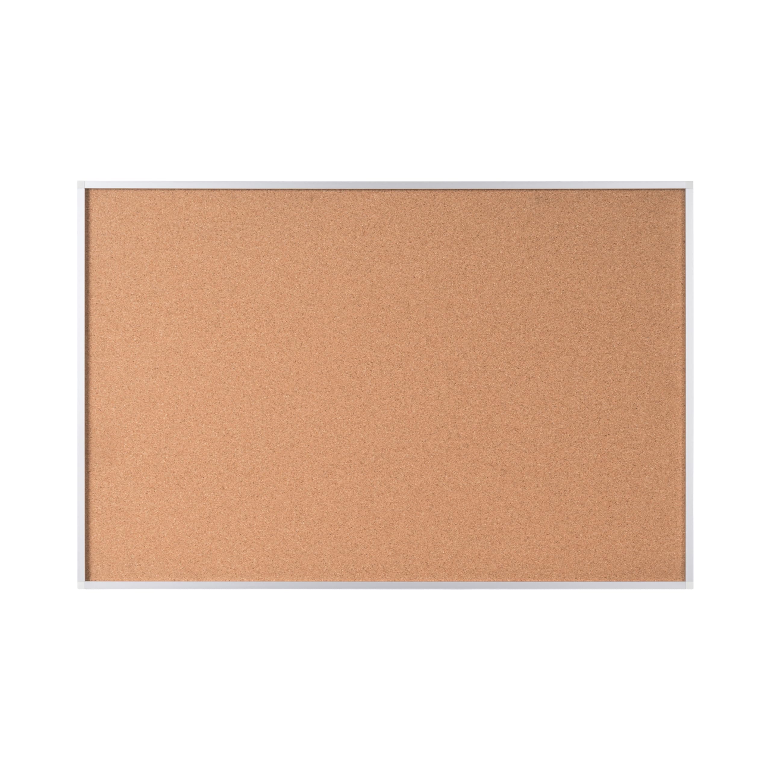 Bi-Office Earth Honesty - Kork-Pinnwand, naturfarbener Aluminiumrahmen, 900 x 600 mm